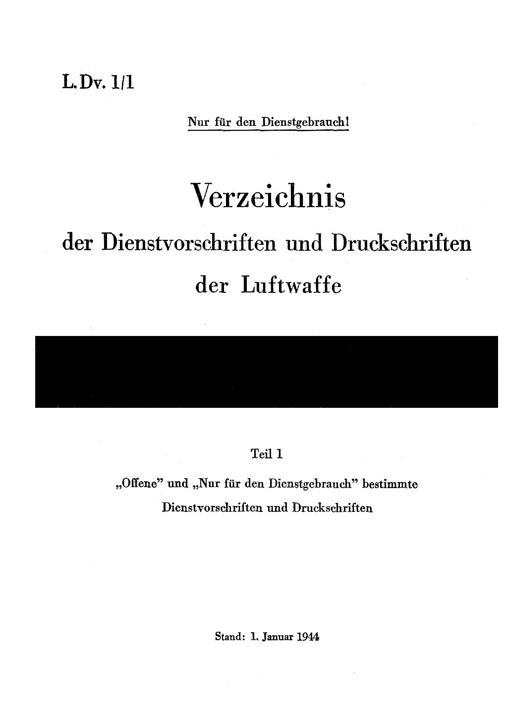 Fertigungskennzeichen, Dienstvorschriften, Stoffgliederungen