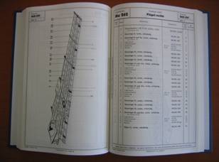 Buchreproduktion Me 262 Ersatzteilliste